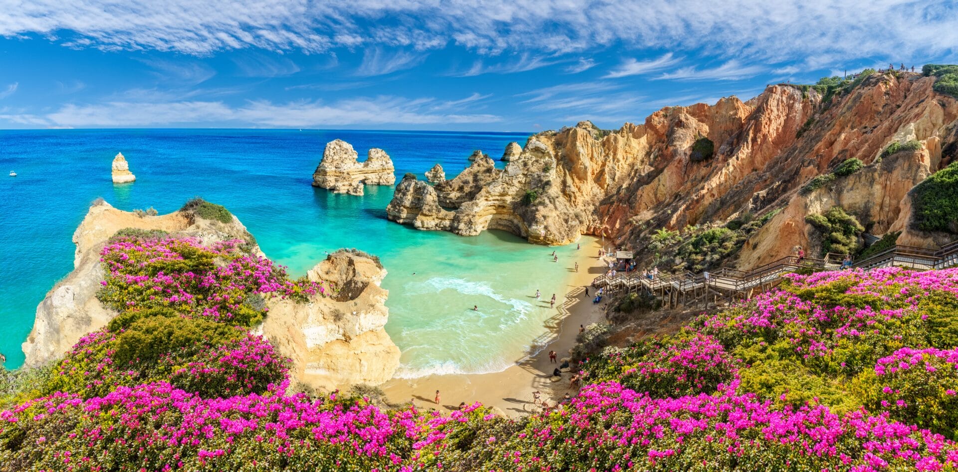 Algarve Portugal cliffs and ocean